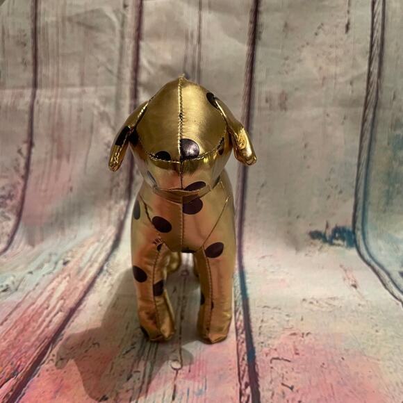 Victoria's Secret PINK Dog Gold Spotty Dotty Plush Decoration Collectible - Picture 3 of 5